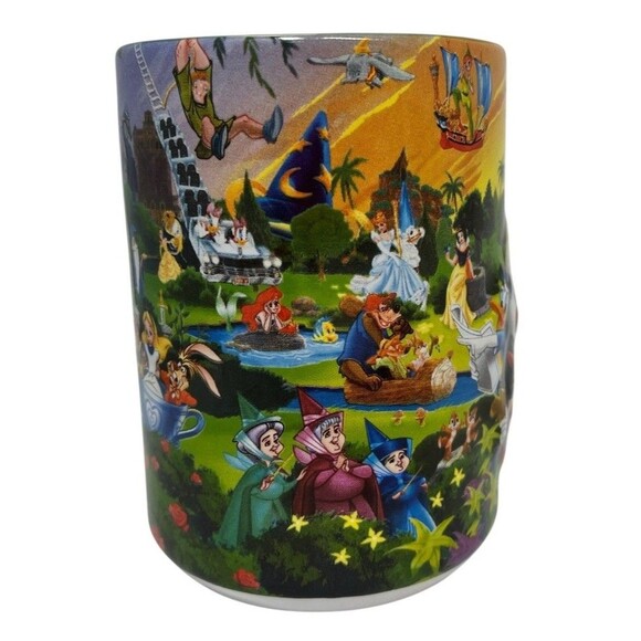 Walt Disney World 3D Mug Grandpa Four Parks One World Monorail Mickey Coffee Cup - Picture 7 of 13